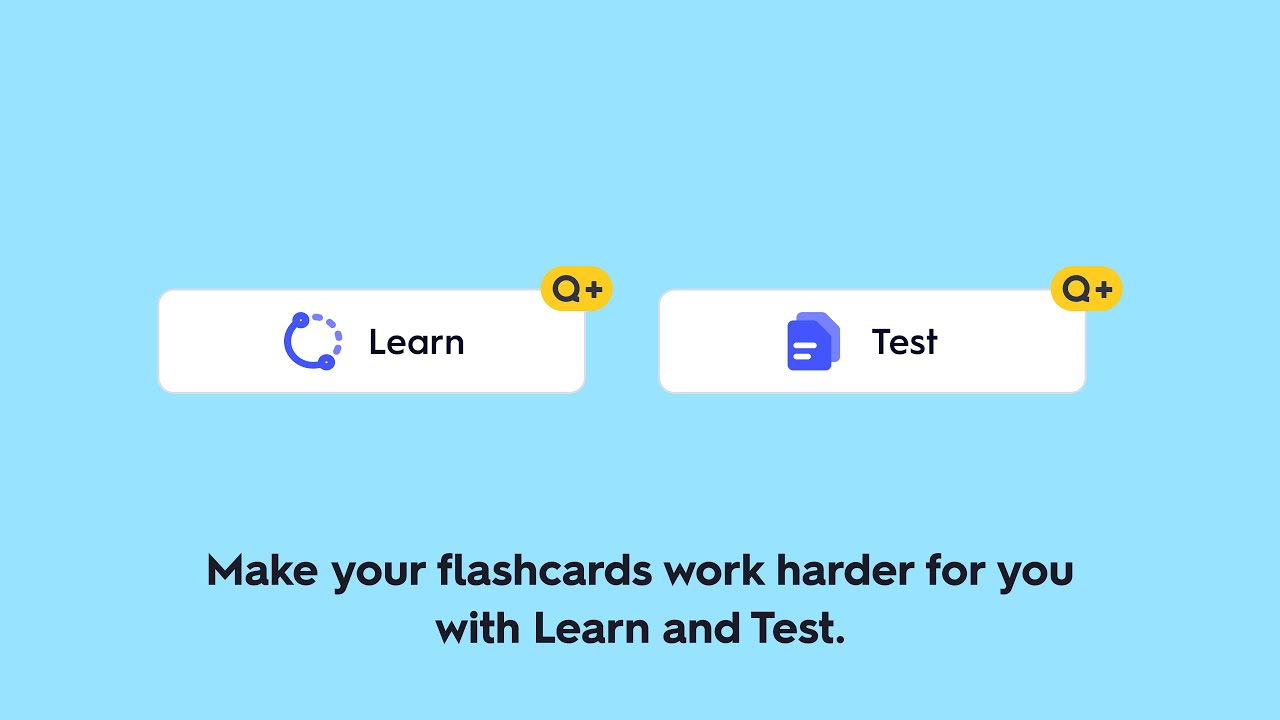 Study smarter with Quizlet Learn and Test
