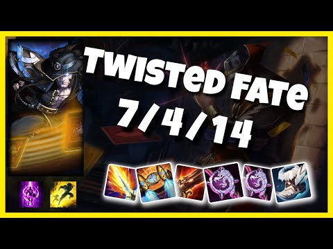 Twisted Fate vs Kennen EU Challenger MID (7/4/14) Gameplay Replay - Patch 10.24
