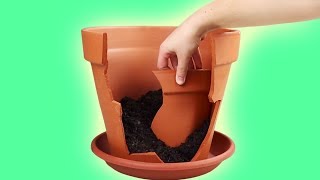 Märchenhaft: So zauberst du aus einem kaputten Blumentopf einen Feengarten.