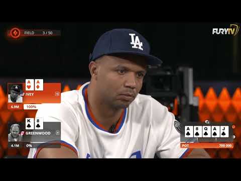 PHIL IVEY BATTLES IN HEADS UP FOR $800,000!