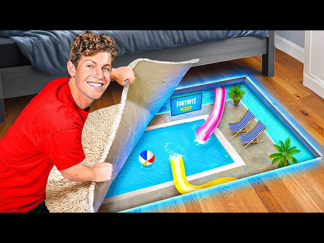 I Built a SECRET Pool in My Room! SDDEFAULT Thumbnail