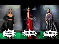 Hina Khan Dia Mirza Shalini Pandey At Hall Of Fame Award 2023 Bollywood Chronicle