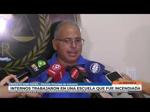 La Provincia   Internos trabajaron en la recuperación de la escuela de Piedras Blancas