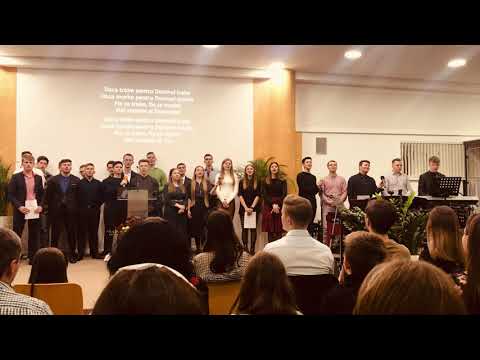 Grupul de tineri seara de tineret🙏Cintarea Domnul nea creat dupa chipul sau🙏