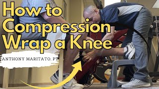 Compression Wrap a Knee to Reduce Swelling After Knee Surgery