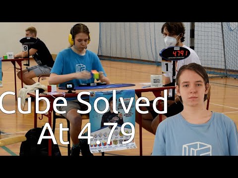 Tymon Kolasiński's Official 4.98 (Cube Solved At 4.79)