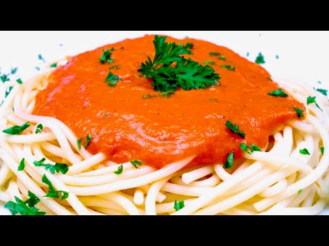 Cómo Hacer Salsa Cremosa de Tomate para Pasta / Receta Fácil y Rápida