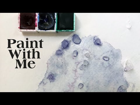 Granulating Convenience Watercolors | Paint With Me