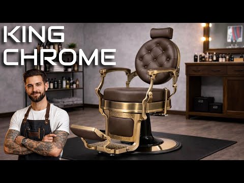King Chrome poltrona barbiere barber shop