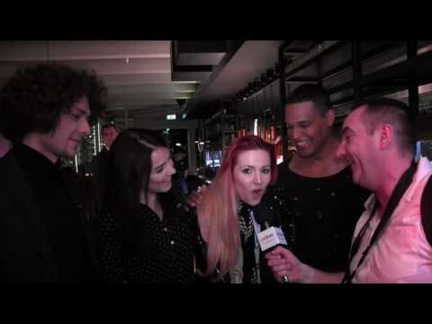 ESCKAZ in Amsterdam: Valentina Monetta, Jimmie Wilson (San Marino) and NAVIBAND (Belarus) together