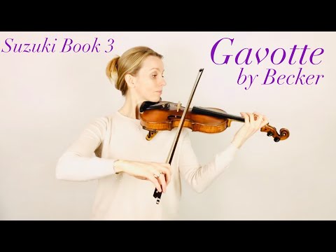 Gavotte by Becker - Suzuki Book 3