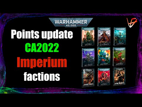 Munitorum Field Manual 2022 - Imperium factions Points Updates