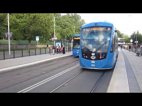 Stockholm trams 2017 (Spårväg City, Djurgårdslinjen, Nockebybanan, Lidingöbanan)