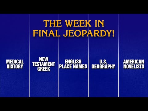 A Week in Final Jeopardy!: 1/12-1/16 | JEOPARDY!