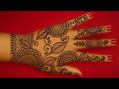 Simple & Elegant Floral Mehndi Design | Back Hand Beauty 🌸