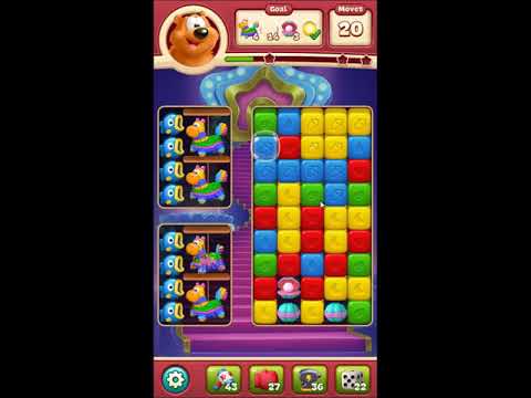 Toon Blast Level 2482 - NO BOOSTERS 🐻🐺🐱 | SKILLGAMING ✔️