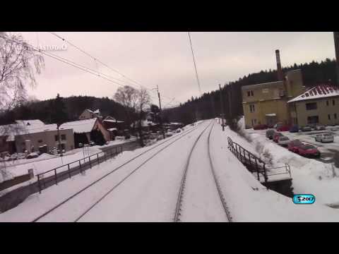 Cabview Kolín - Brno-Maloměřice ČD CARGO Nex 68005 (16.1.2017) part2