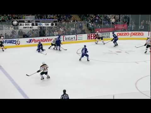 Nazem Kadri's BIG Hit on Nathan Horton - Bruins vs Leafs - Mar 23rd 2013 (HD)