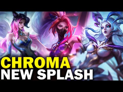 NEW Chroma Splashes - Ahri, Lux, Akali and more... - League of Legends
