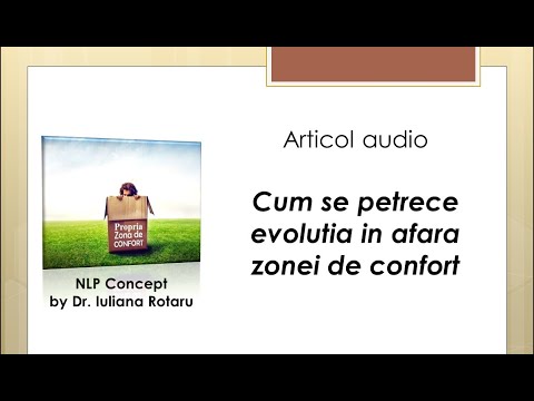 Cum se petrece evolutia in afara zonei de confort - articol audio [NLP Concept]
