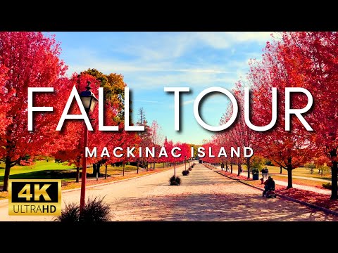 Incredible Fall Foliage On Mackinac Island | Beautiful Autumn Color Tour 2024 With Peaceful Music