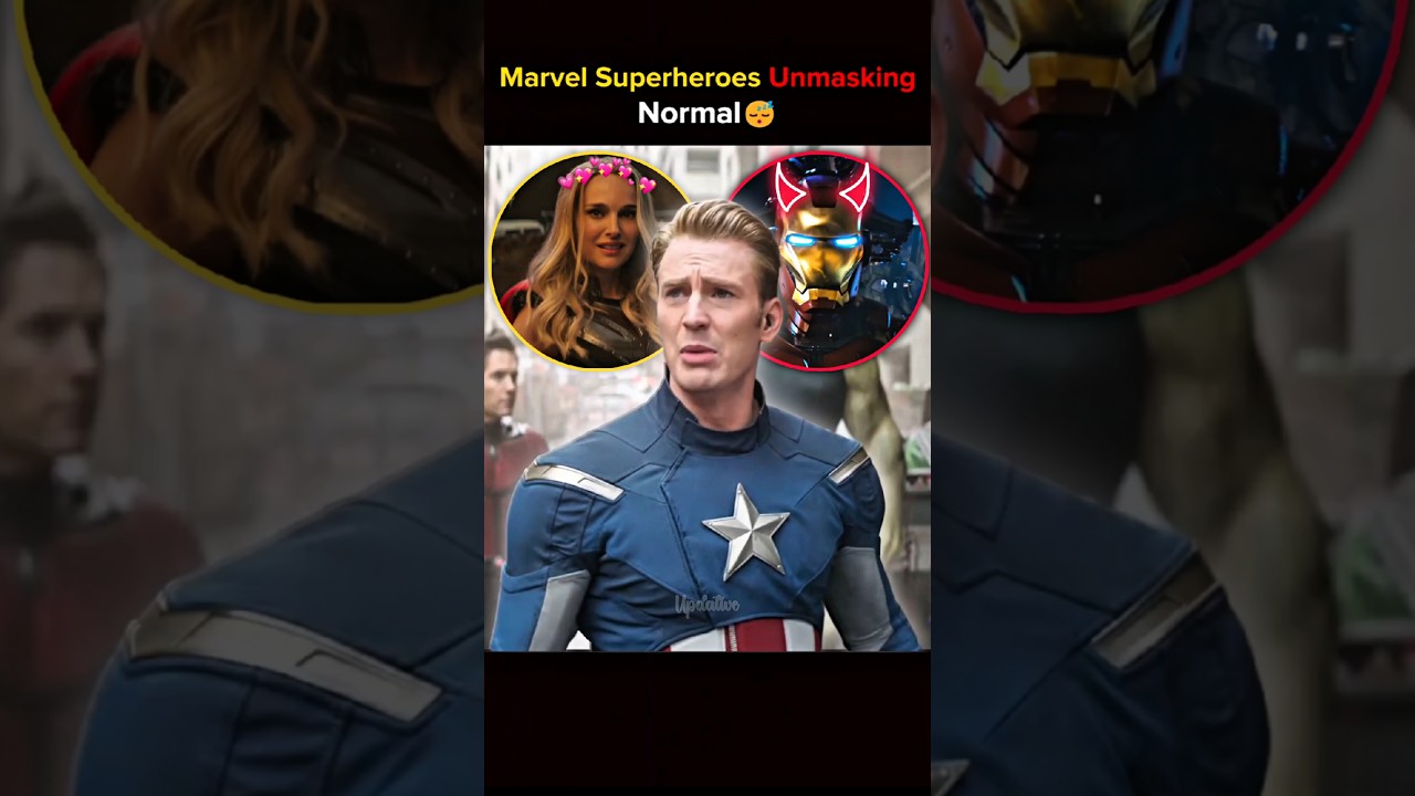 Marvel Superheroes Unmasking — When Heroes Look Just Like Us 😱🔥 #updative #superhero #avengers