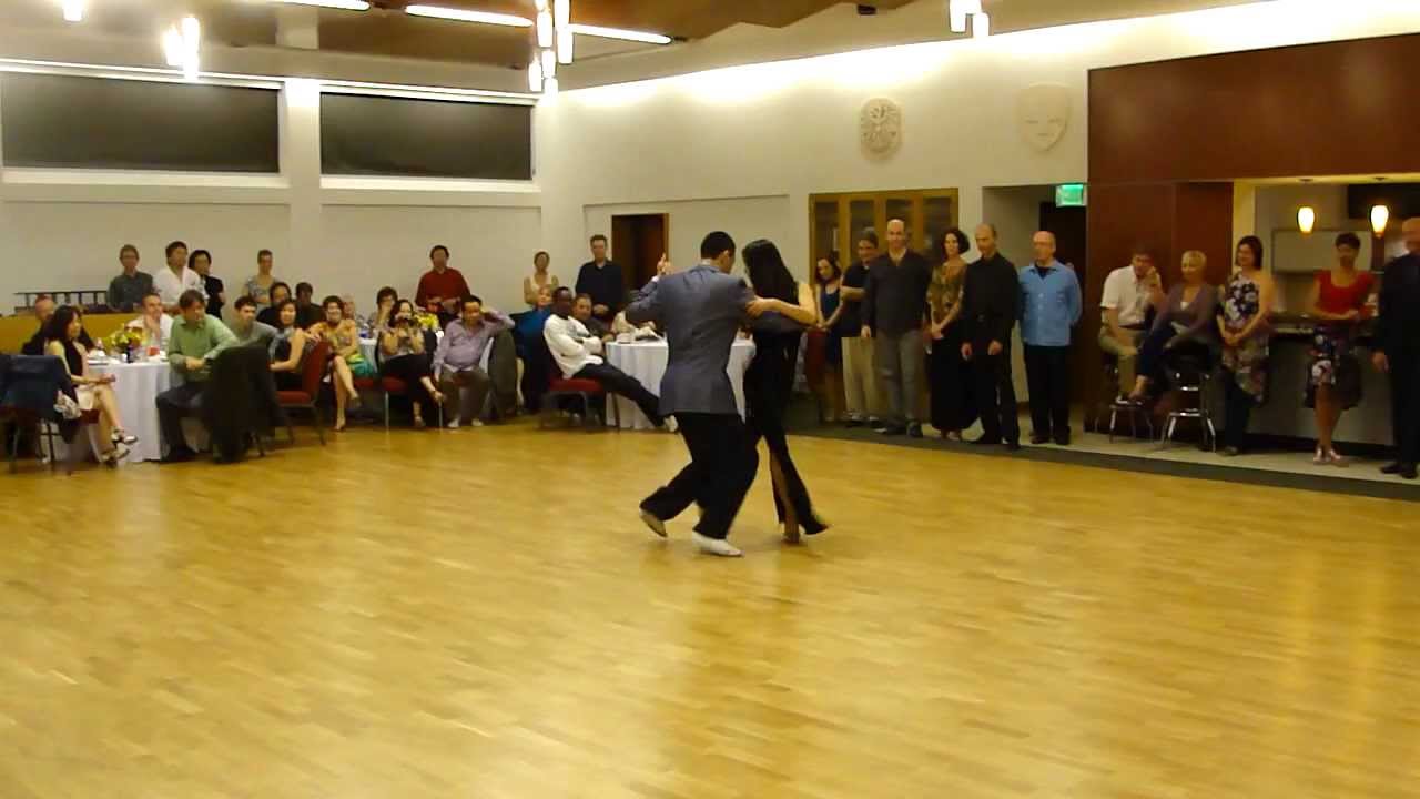Naomi Hotta and Varo Biagi performing Tango-Vals at MILONGA LAX Grand Opening.