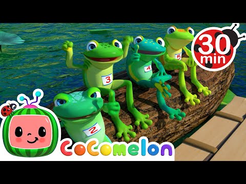 Five Little Speckled Frogs and More! | CoComelon Furry Friends | Animals for Kids