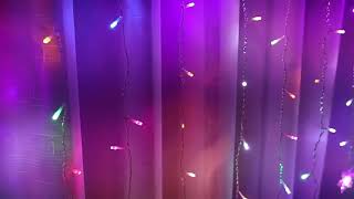 Christmas Decoration Curtain Snowflake LED String lights