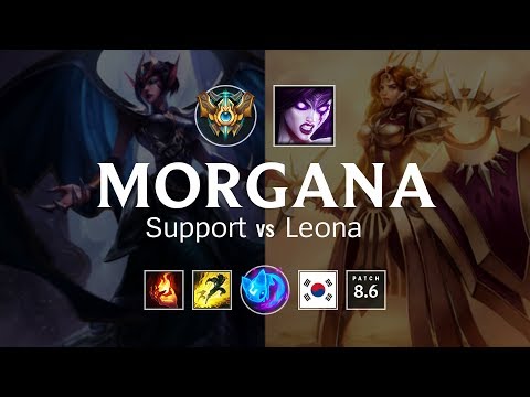 Morgana Support vs Leona - KR Challenger Patch 8.6