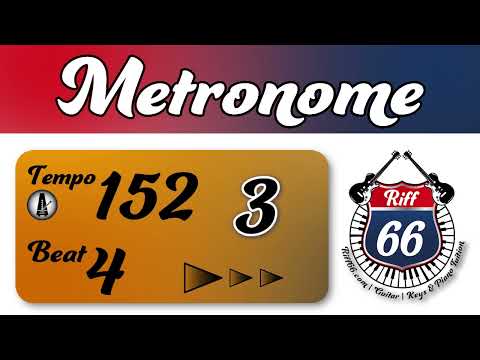 152 BPM | 1 Minute Metronome | Music Practice Metronomes