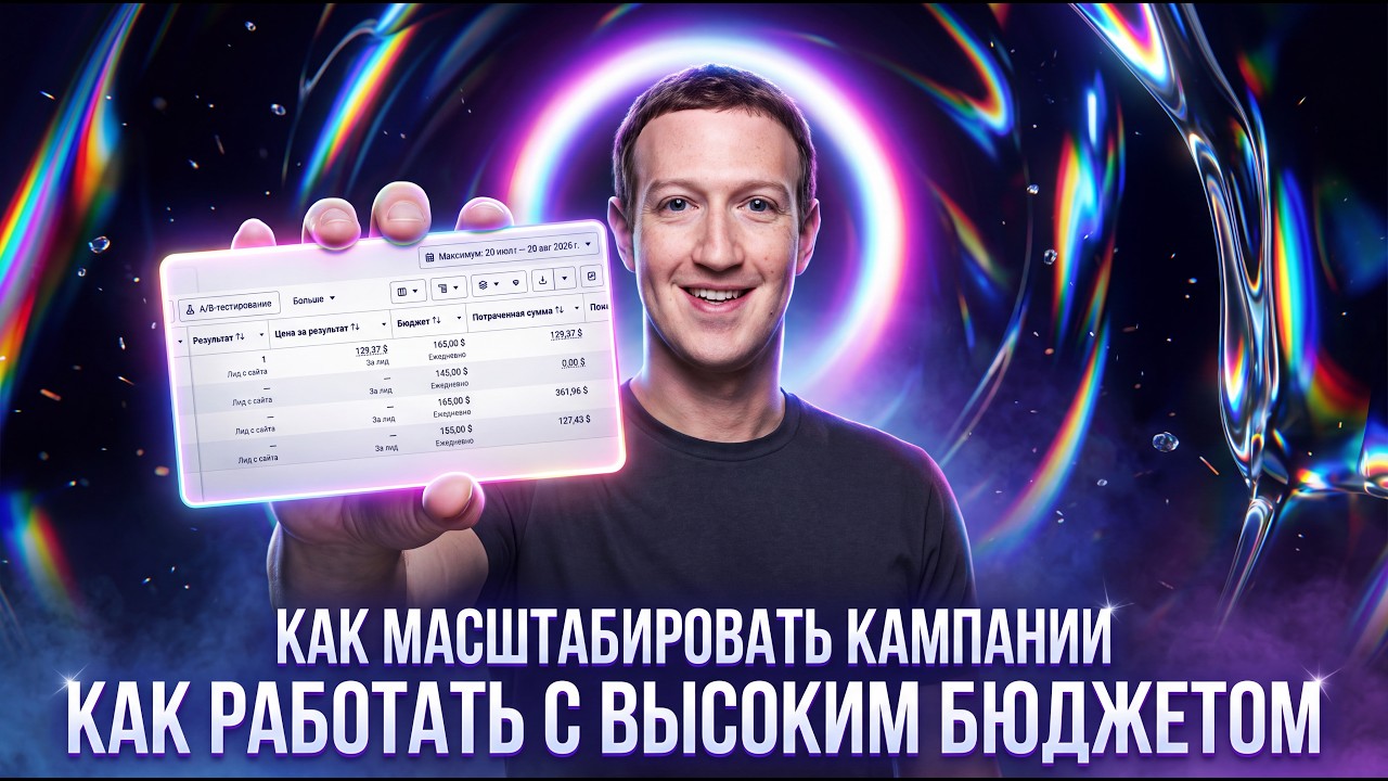 Как правильно масштабировать кампании в Facebook | Как работать с высокими бюдже