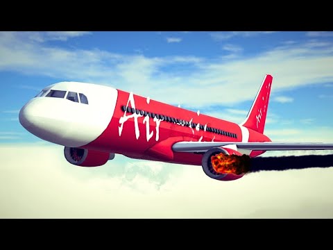 Real Airplane Disasters and Crashes #22 | Besiege