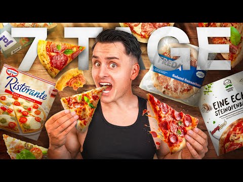 1 Woche nur TIEFKÜHL-PIZZA essen I Selbstexperiment