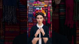 Griega cantando La Llorona de Chavela Vargas 🇬🇷🇲🇽