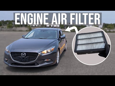 How to Replace Engine Air Filter - Mazda 3 (2014-2018)