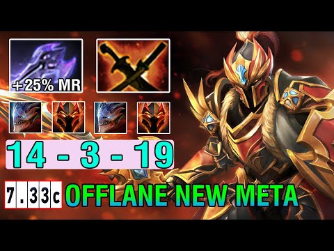 New Meta [Dragon Knight] Offlane Build Mage Slayer + Sange Yasha Super-Strong Dota2 7.33C