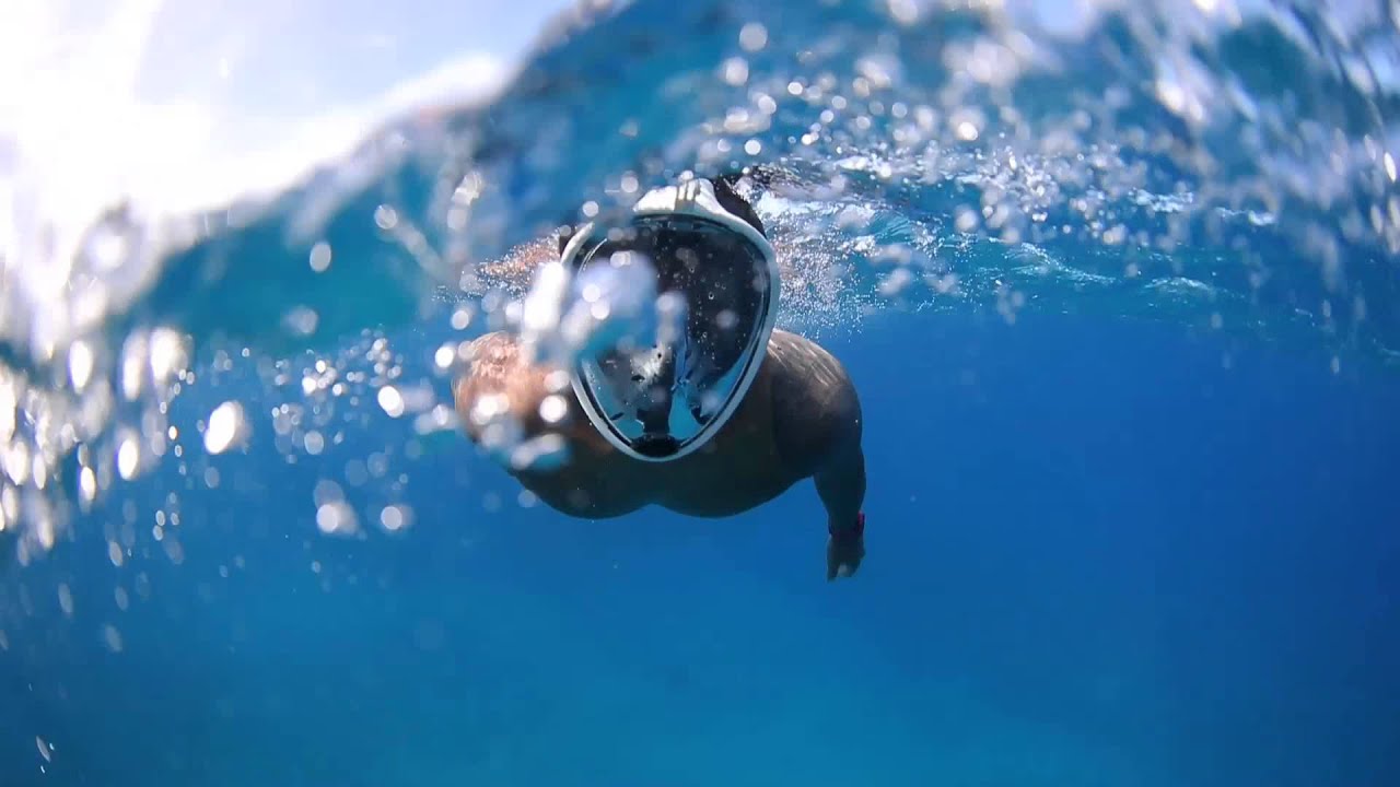 Full Face Snorkel Mask // GoPro Edition // Black (Small/Medium) video thumbnail