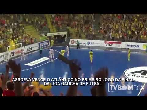 Assoeva vence o Atlântico no primeiro jogo da Final da Liga Gaúcha de Futsal.
