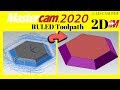 Ruled Toolpath In Mastercam 2020 Tutorials 2D Milling