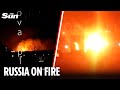 Ukraine Launches Wave Of Strikes On Russia Destroying Oil Depots And Power Stations