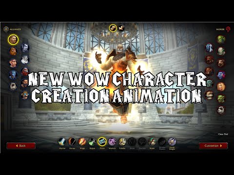 NEW Updated Class Animations Character Creation in Shadowlands Beta!! ALL RACES AND CLASSES!