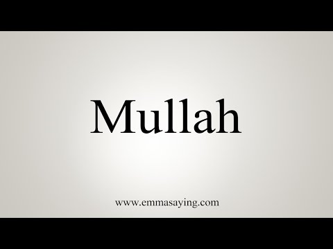 How To Say Mullah
