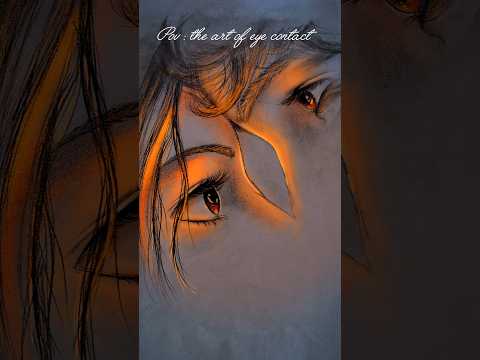 pov : eye contact🖤✨️ #art #glow  #drawing #couple #ytshorts #viralvideo #trending