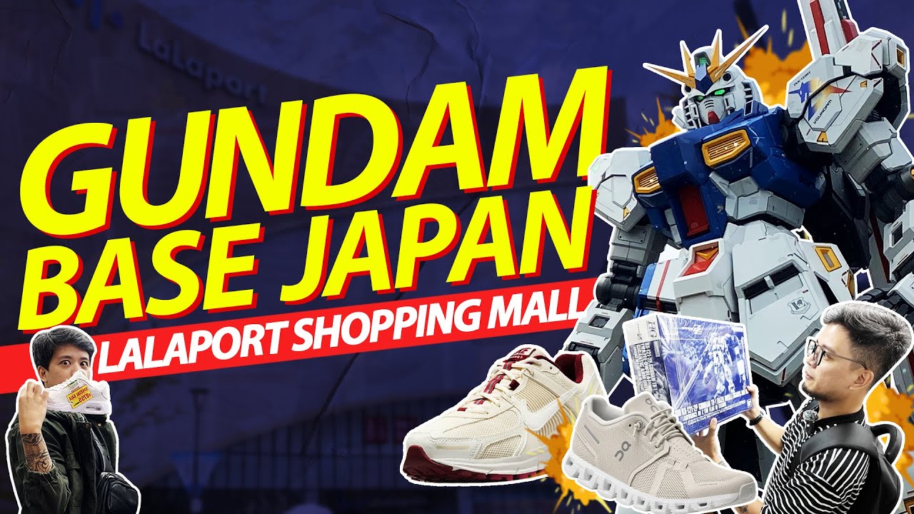 Join a traveler on exploration Gundam statues at LaLaport Fukuoka.