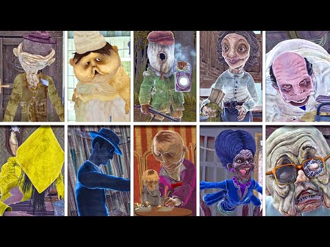 Little Nightmares 1,2,3 - All BOSSES in BRIGHT Mode