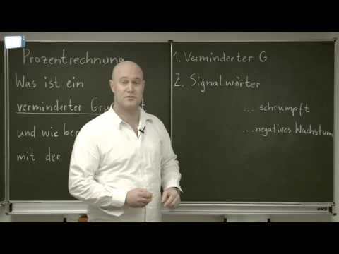 Verminderten Grundwert mit der Formel berechnen