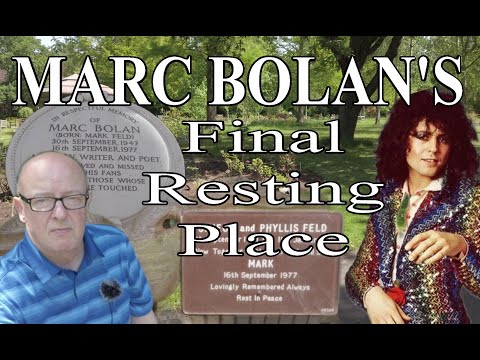 MARC BOLAN'S GRAVE - FAMOUS GRAVES - FINAL RESTING PLACE