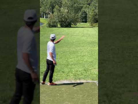 Emerson Keith tees off hole 5 at the disc golf world championships #discgolf