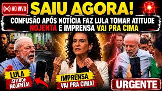 AO VIVO: CONFUSÃO APÓS NOTÍCIA FAZ LULA TOMAR ATITUDE NOJENTA